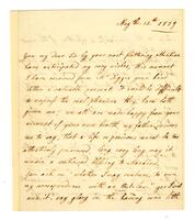 Shipley, Georgiana to Benjamin Franklin, 1779 May 12