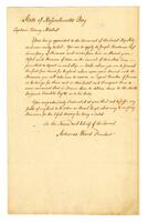 Massachusetts. Council to Henry Mitchell, [1779 November 20]