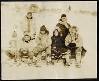 197. Kivalina - Lunching on the way to the herd. Frozen fish!