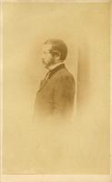 William Parker Foulke, full length, formal portrait, profile