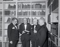 Henry Allen Moe with foreign delegates at the opening ceremony of Library Hall