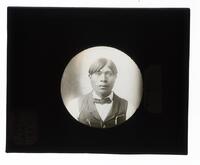 Lantern Slide #058: Creek man, portrait, Oklahoma