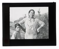 Lantern Slide #096: Woman and child