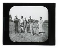 Lantern Slide #135: Seneca group, Cattaraugus, N.Y.