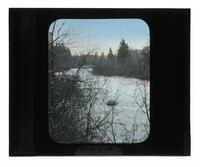 Lantern Slide #147: River scene, near Lorette