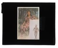 Lantern Slide #157: Portrait, Iroquois woman