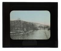 Lantern Slide #160: Alleghany River near Salamanca