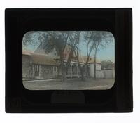 Lantern Slide #171: Pere Gras quarters, Caughnawaga