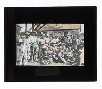 Lantern Slide #189: Group portrait, Mashfer Indians