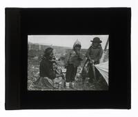 Lantern Slide #230: Montagnais-Naskapi woman, children