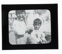 Lantern Slide #249: Montagnais-Naskapi children