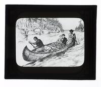 Lantern Slide #329: Canoe (illustration)