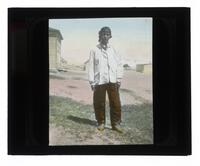 Lantern Slide #341: Montagnais-Naskpi man