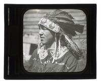 Lantern Slide #354: Mohegan man