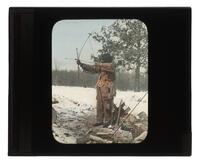 Lantern Slide #371: Running Deer