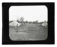 Lantern Slide #379: Pawnee camp, Oklahoma