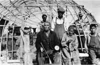 F059: John Owen (Naamiwan) and his wife Koowin Owen, Pauingassi, Manitoba, circa 1930s