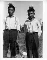 F070: Maamaan and Aamoo Duck, sons of Makojens (John) Duck, Little Grand Rapids, Manitoba, circa 1930s