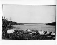 F071: Summer fishing settlement, Little Grand Rapids, Manitoba, circa 1930s