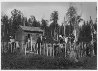 A169: Ojibwe women dancing, Dream Dance Ceremonies, Little Grand Rapids, Manitoba, circa 1930s