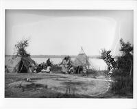 A335: Group of Ojibwe people at Treaty time, Pikangikum, Ontario, 1940