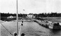 A001: Dock at Berens River, Manitoba, circa 1930-1933