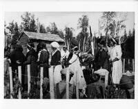 A170: Ojibwe women dancing, Dream Dance Ceremonies, Little Grand Rapids, Manitoba, circa 1930s