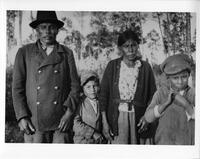 A299: Portrait of Abraham Keeper's family, Pikangikum, Ontario, circa 1930s