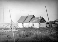 A022: Log building, Berens River, Manitoba, circa 1930-1933