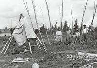 A095: Waaginogaan construction, Little Grand Rapids, Manitoba, 1934