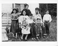 A338: Atoine Bittern, Rosie Bittern, and family, Berens River, Manitoba, circa 1952