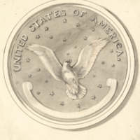 Design for coin (Eagle).