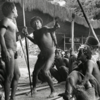 Preparing for Yanomamo ceremony