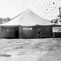 Exhibit and examination  tent, Fitter Families Contest, Eastern States Exposition.