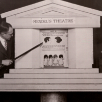 Mendel's Theatre showing inheritance of hair color.