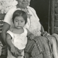 Mayan woman and child