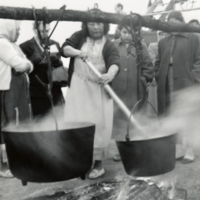 Preparing feast of the dead