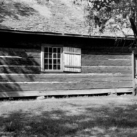 Cayuga longhouse, side view