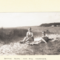 Kottie Klem and Bill Kempner on beach.