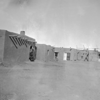 Adobe dwellings, Ohkay Owingeh Pueblo