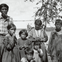 A-248: Ojibwa man, woman and children