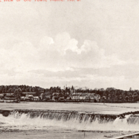 8-39-d: "Panoramic View of Old Town, Maine. No. 5" postcard.