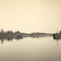 8-39-m: "Penobscot River, Above Old Town, Me." postcard.