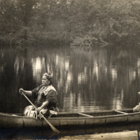 9-16-k: "N. M. Francis and Wife, Penobscot Tribe, Old Town, Me." postcard.