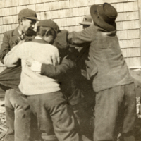 9-17-c: Group of children playing outside.