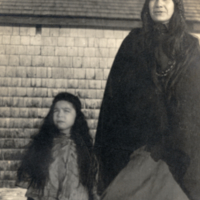 9-12-m: Passamaquoddy woman and small girl