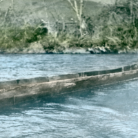 Canoe on water