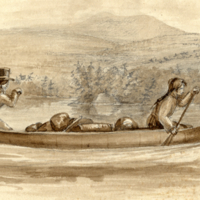 Penobscot bark canoe