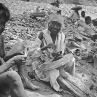 Tepecano men at shoreline