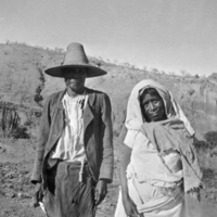 Tepecano couple, with head-dress